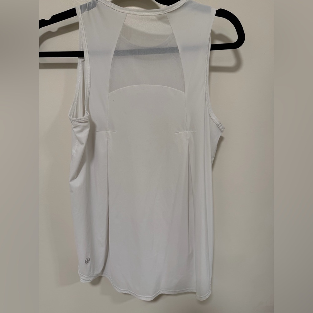Lululemon Athletica Sheer White Tennis Tank Top - Picture 8 of 10